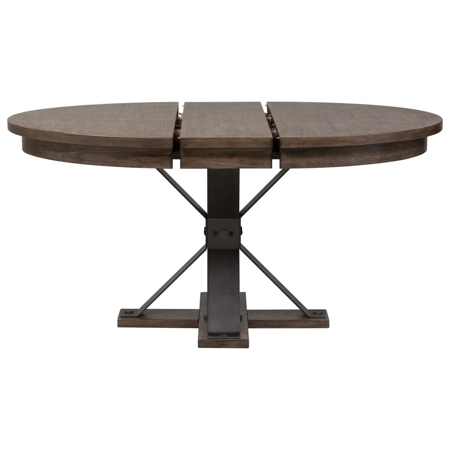 Liberty Furniture Sonoma Road Contempoary Oval Pedestal Table With