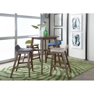 Vendor 5349 Space Savers 198 Cd 5gts Mid Century Modern 5 Piece