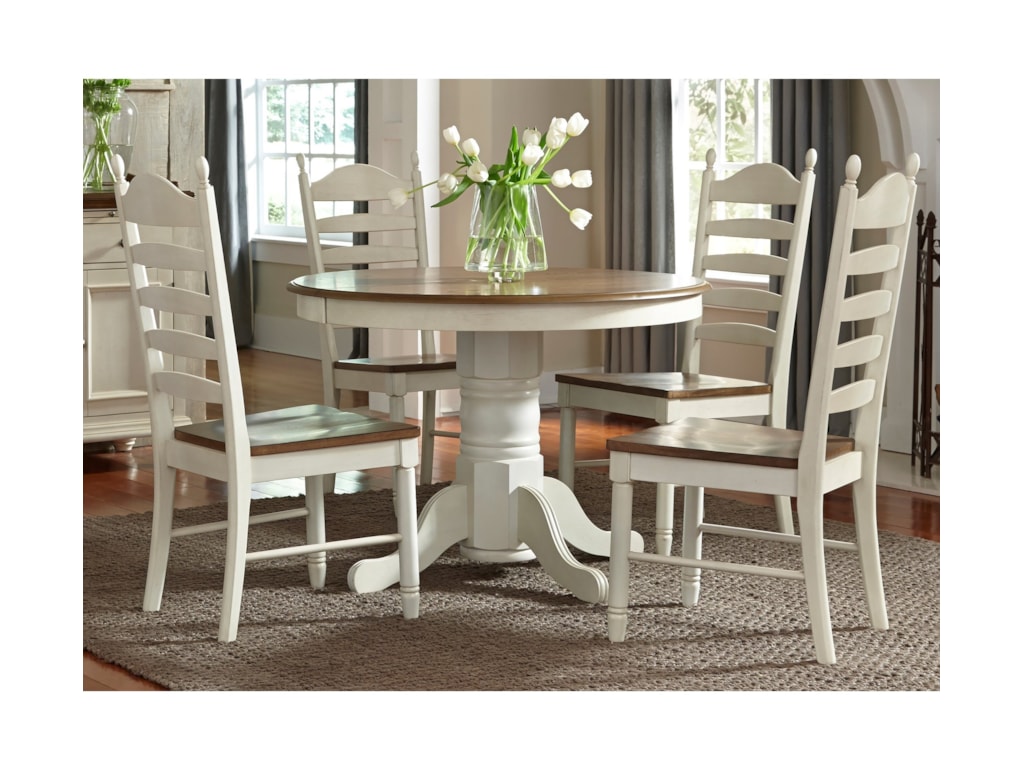 Liberty Furniture Springfield Dining 5 Piece Pedestal Table Chair Liberty Furniture Springfield Dining 5 Piece Pedestal Table Chair Set