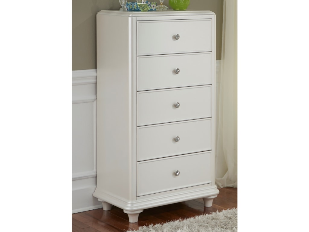 Liberty Furniture Stardust Contemporary Glass 5 Drawer Lingerie