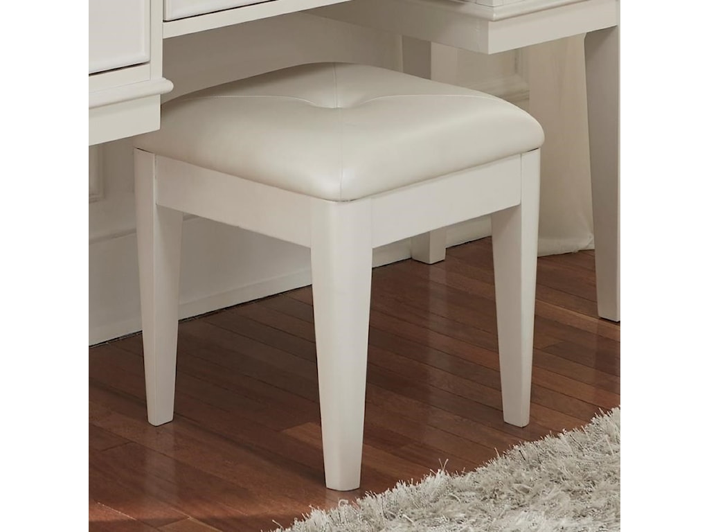Liberty Furniture Stardust Upholstered Vanity Bench Royal Furniture Vanity Stools Vanity Chairs