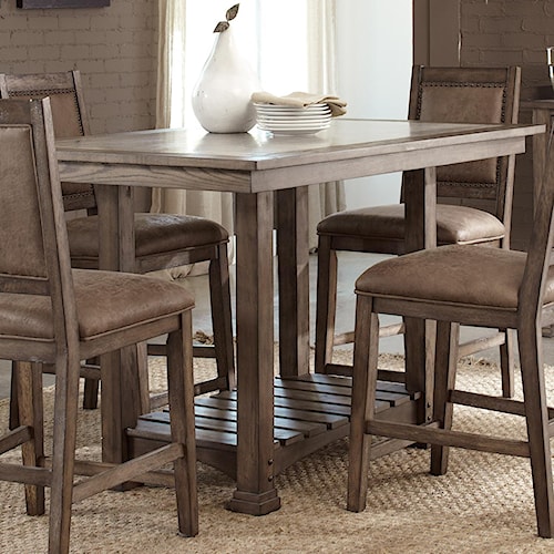 Liberty Furniture Stone Brook Casual Cement Top Kitchen Island Table Liberty Furniture Stone Brook Casual Cement Top Kitchen Island Table
