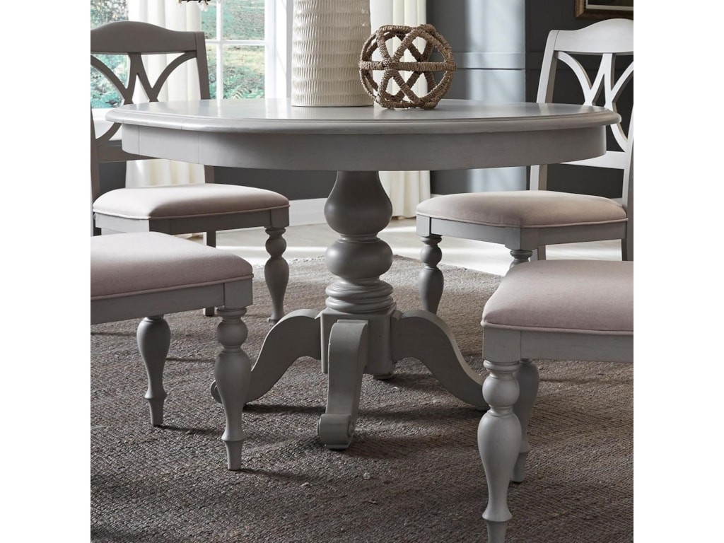 Liberty Furniture Summer House Dining Transitional Round Pedestal Table With 12 Table Leaf Royal Furniture Kitchen Tables Liberty Furniture Summer House Dining Transitional Round Pedestal Table With 12 Table Leaf Royal Furniture Kitchen Tables