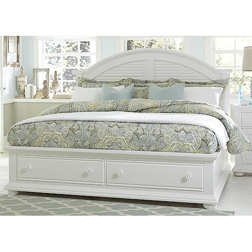 liberty furniture summer house cottage queen bed with storage