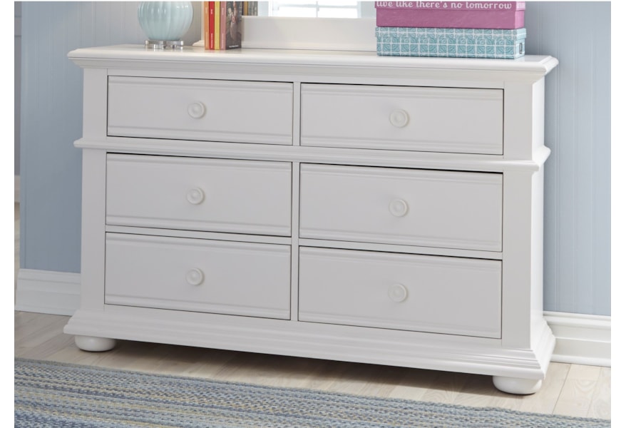 Liberty Furniture Summer House 607 Br30 Cottage 6 Drawer Dresser