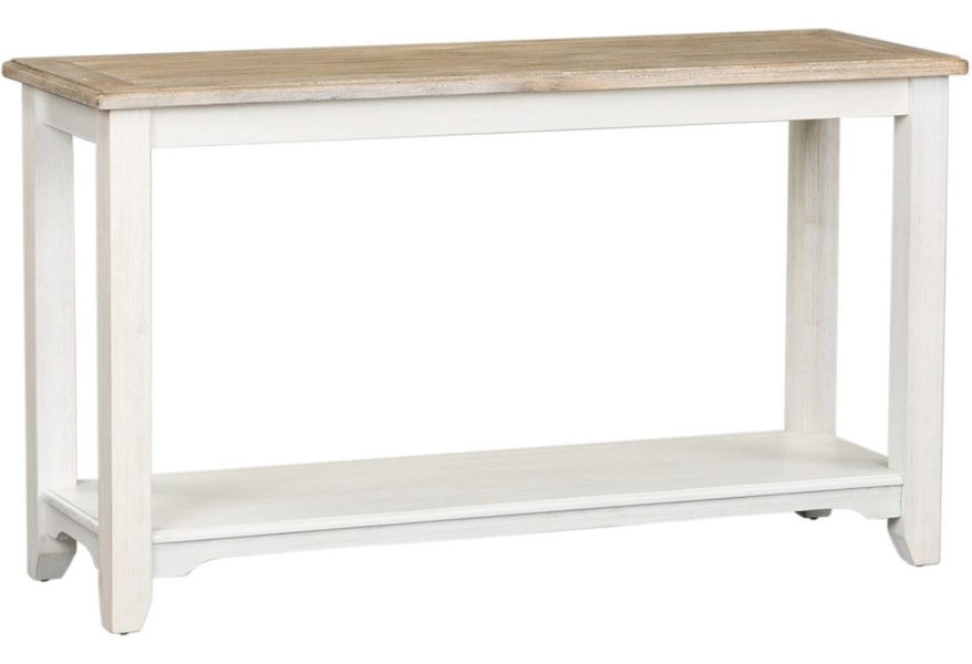 Liberty Furniture Summerville Cottage Style Two Toned Sofa Table