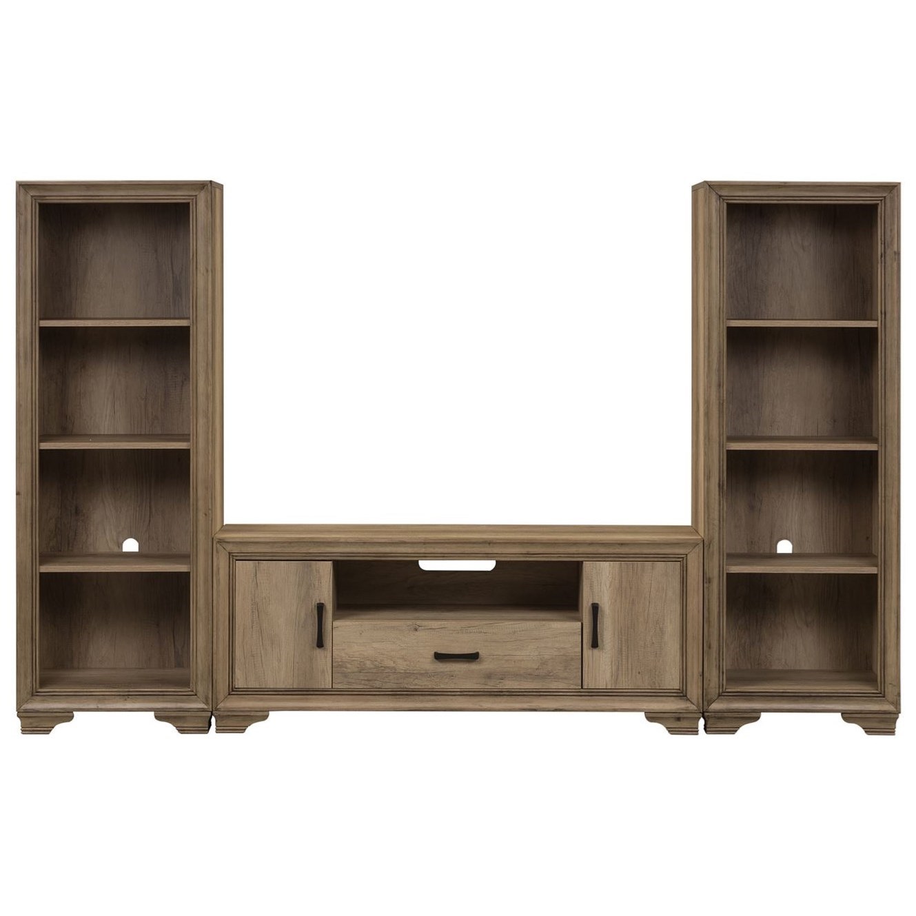 Liberty Furniture Sun Valley Transitional Entertainment Center With Piers Godby Home Furnishings Wall Unit