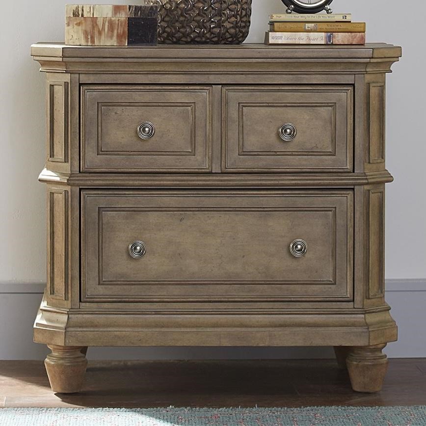 Libby The Laurels Relaxed Vintage Solid Wood 2 Drawer Nightstand Walker S Furniture Nightstands