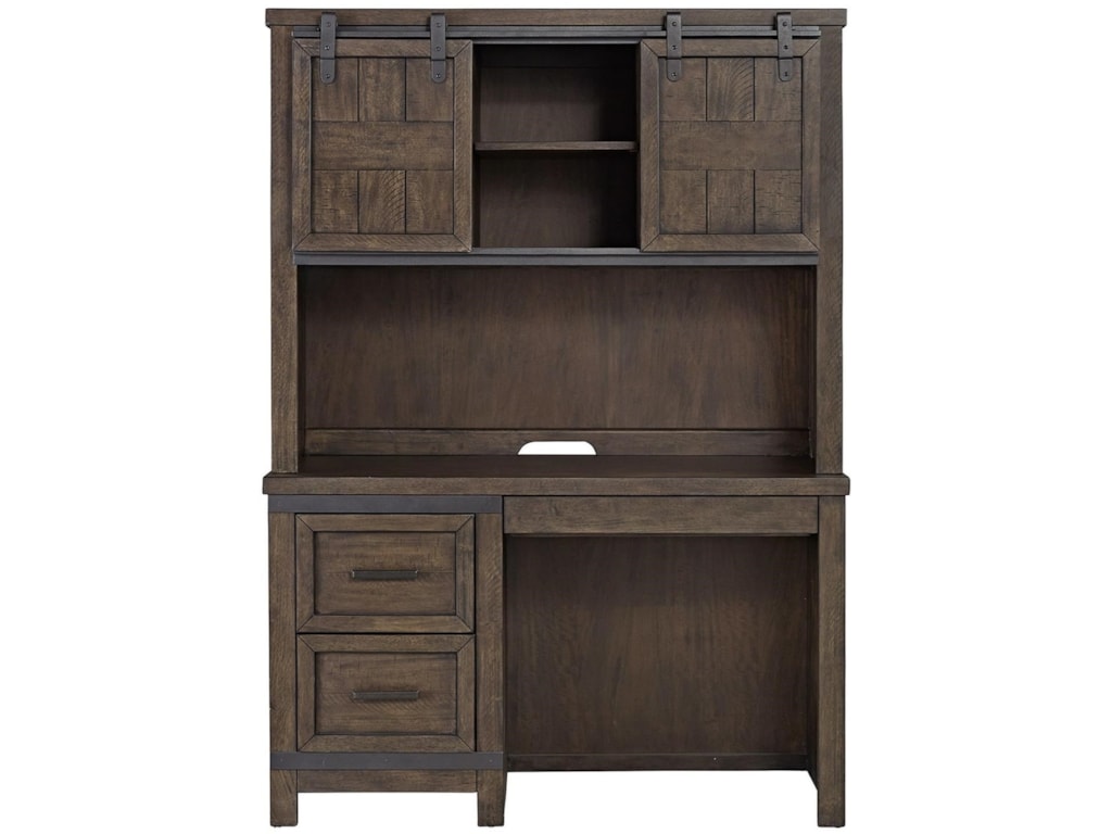 Liberty Furniture Thornwood Hills Rustic Student Desk With Double