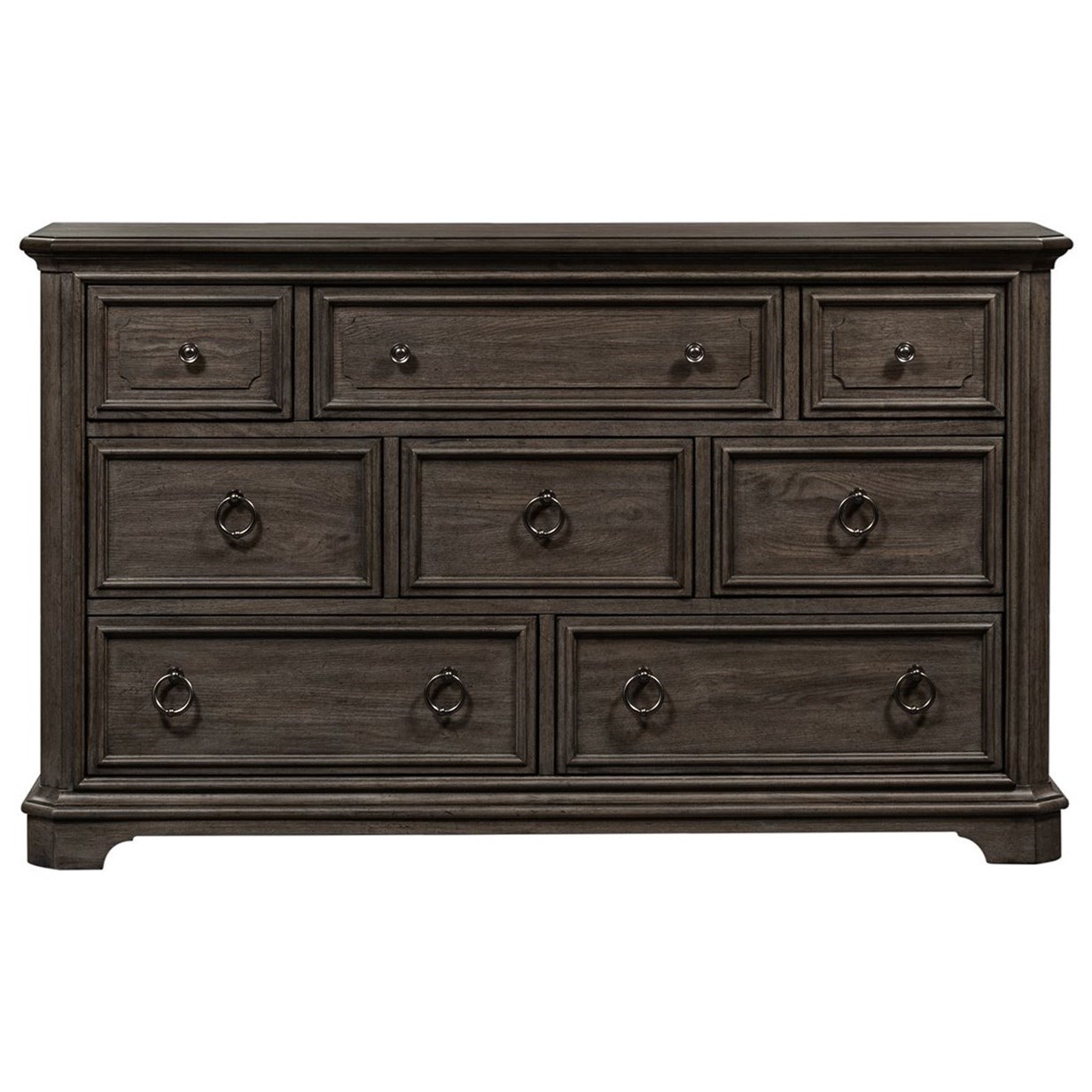 Liberty Furniture Townsend Place Traditional 8 Drawer Dresser With