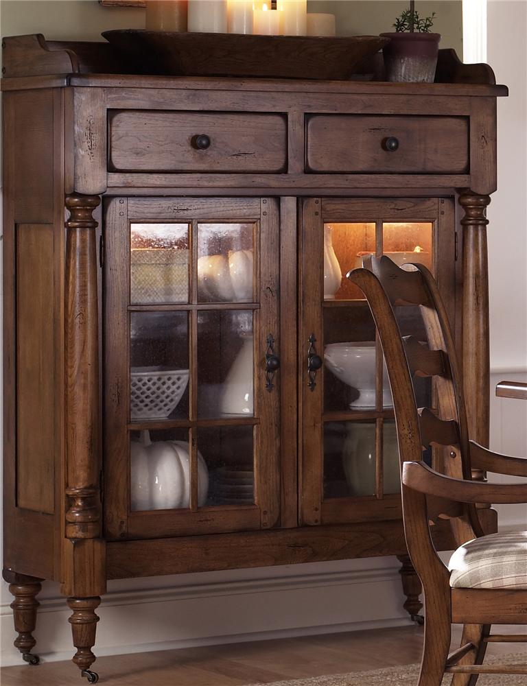 Liberty Furniture Treasures Display Cabinet W Caster Wheels