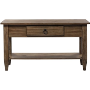 Liberty Furniture Verona Valley Casual Pine 1 Drawer Sofa Table Zak S Home Sofa Tables Consoles