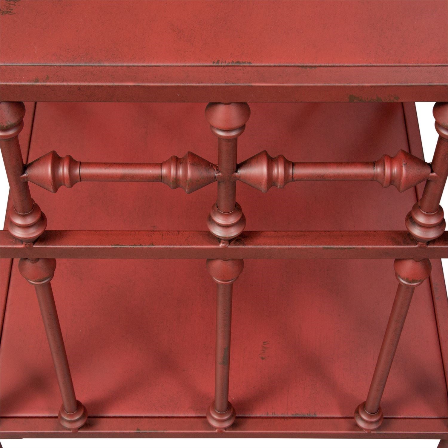 Liberty Furniture Vintage Series Open Metal Nightstand With Distressed Finish Pedigo Furniture Nightstands