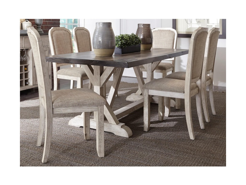 Liberty Furniture Willowrun 619-DR-7TRS Relaxed Vintage 7-Piece ... Liberty Furniture Willowrun 619-DR-7TRS Relaxed Vintage 7-Piece ...