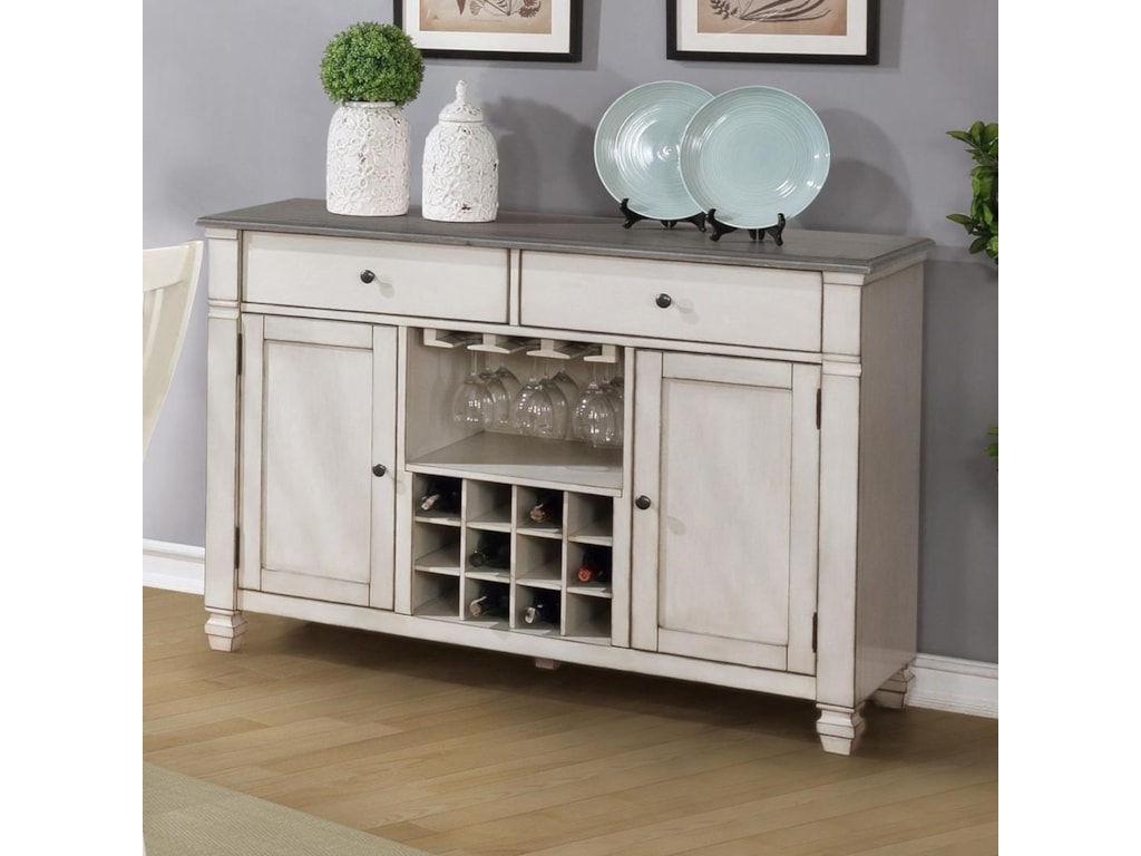 Lifestyle 1735p C1735d Dv2 Cottage Style Server With Wine Storage