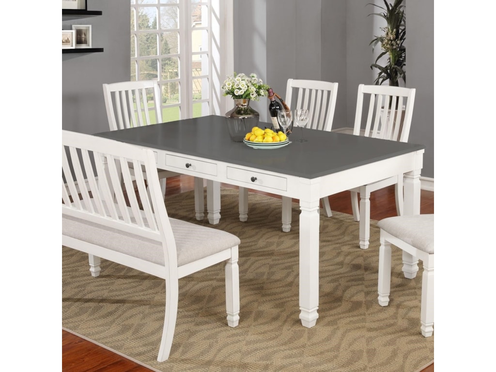 Lifestyle 1735p C1735d Dxt Cottage Style Table With Drawers Sam Cottage Style Table With Drawers