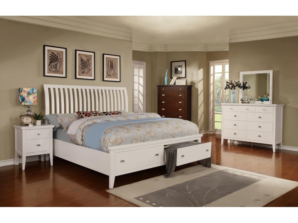 Lifestyle JillianKing Sleigh Storage Bed