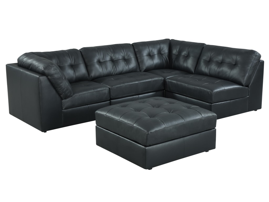 Lifestyle 9377 Sect On Tufted Sectional Sofa