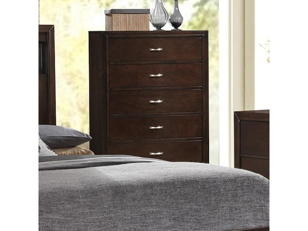Lifestyle Bookie 5 Drawer Contemporary Chest Royal Furniture Lifestyle Bookie 5 Drawer Contemporary Chest