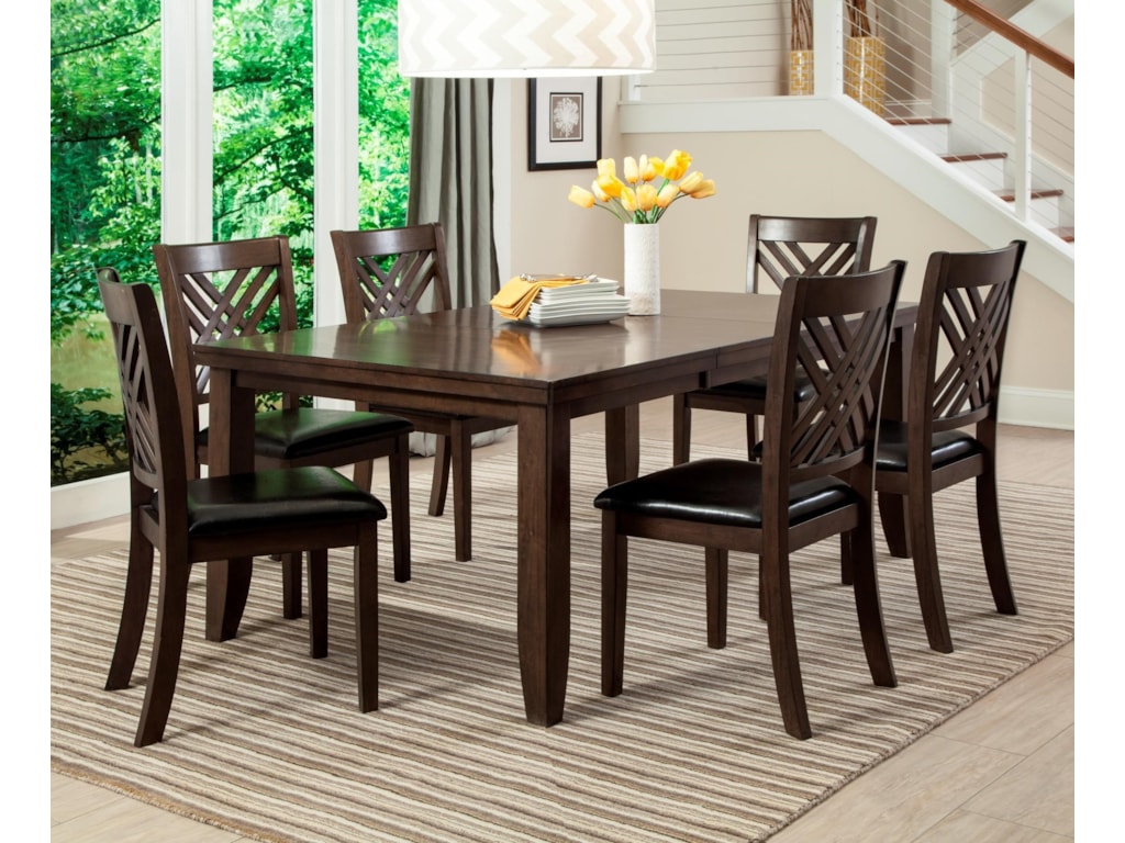 Lifestyle Cidy 7 Piece Table Chair Set With Erfly Leaf Lifestyle Cidy 7 Piece Table Chair Set With Erfly Leaf