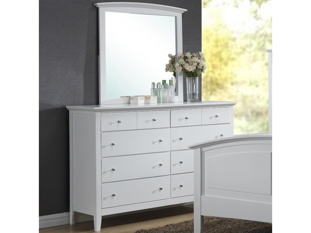 Lifestyle C3226a Dresser And Mirror Set Sam Levitz Furniture