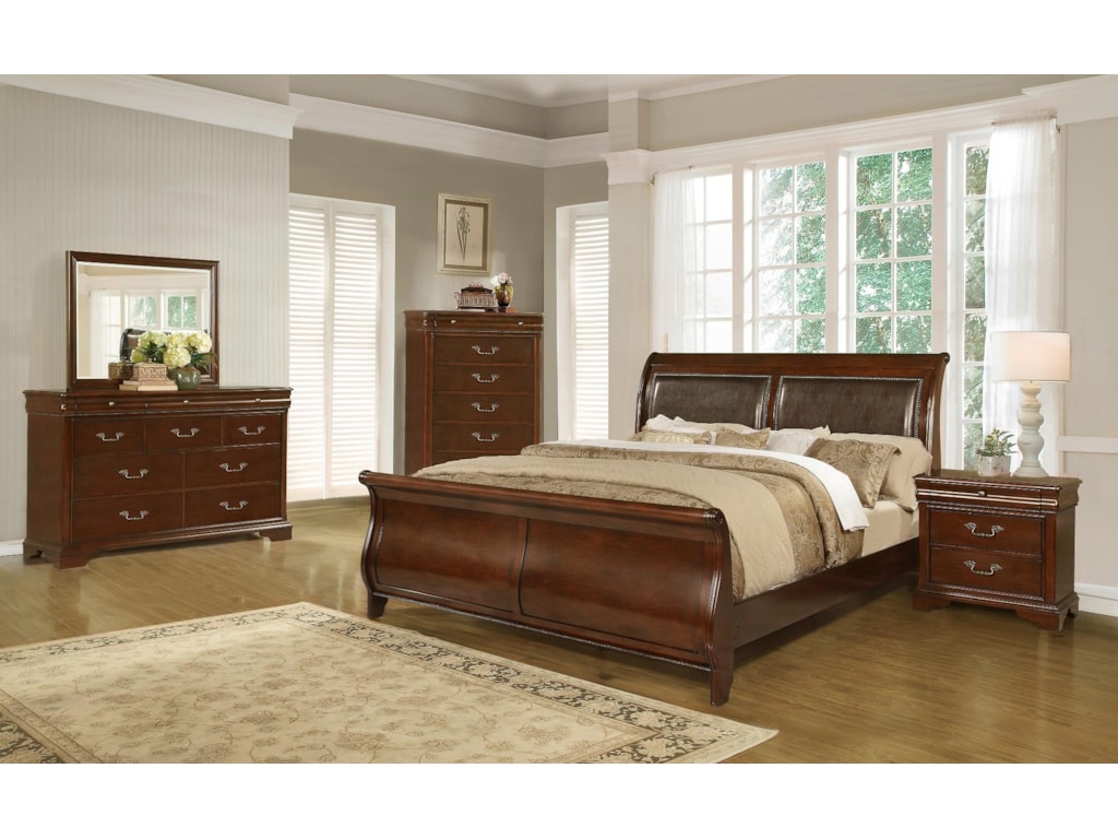 C4116a Queen Sleigh Bed