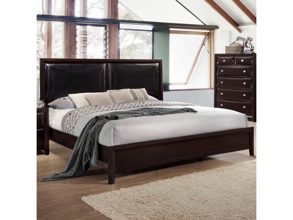 Lifestyle Jessgal Full Platform Bed With Upholstered Headboard Platform Bed With Upholstered Headboard