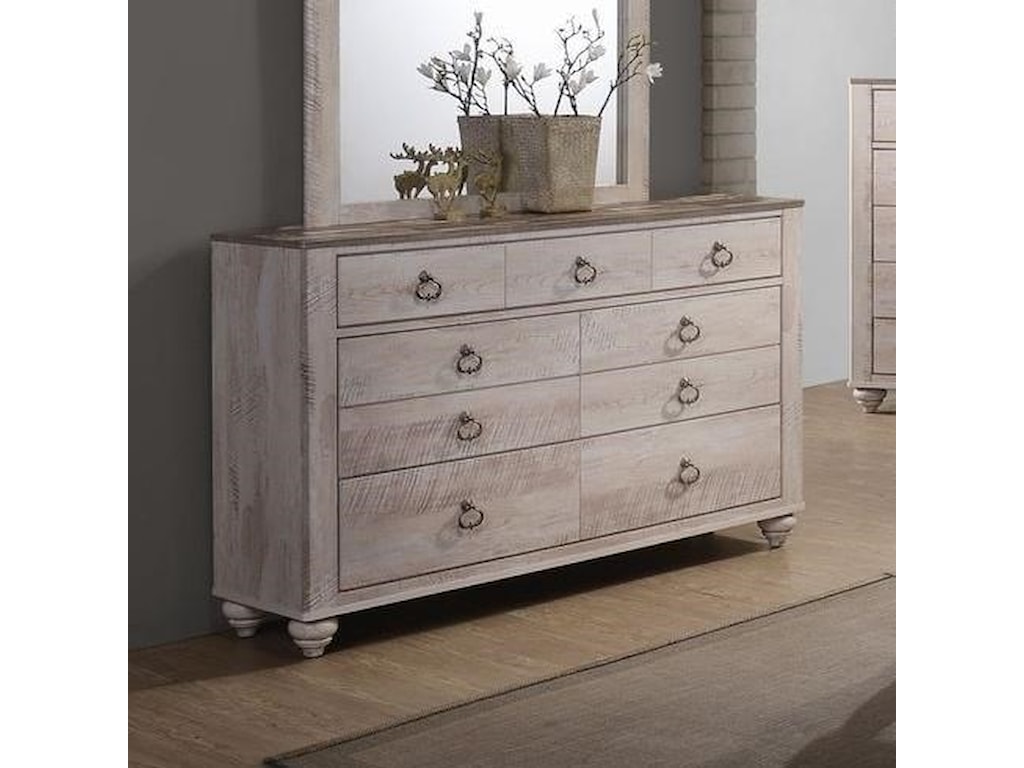 Lifestyle C7302a C7302a 040 Casual Seven Drawer Dresser With Ring