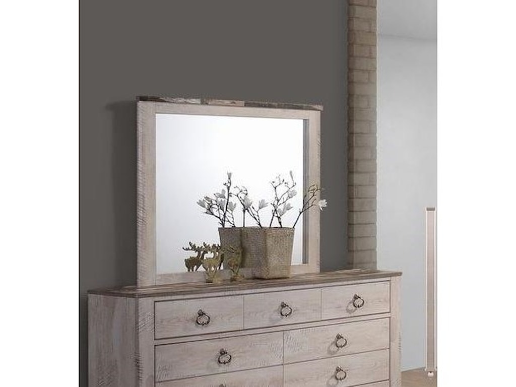 Lifestyle C7302a C7302a 050 Dresser Mirror With Two Tone