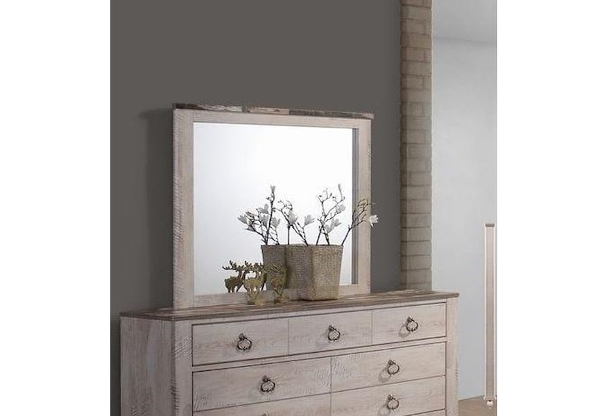 Lifestyle C7302a C7302a 050 Dresser Mirror With Two Tone