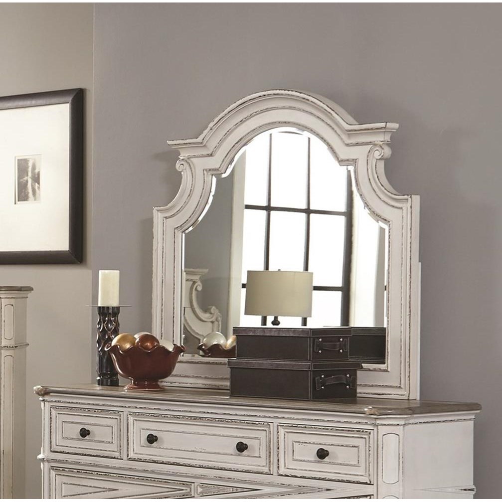 Lifestyle Magnifico Vintage Casual Mirror With Scalloped Frame