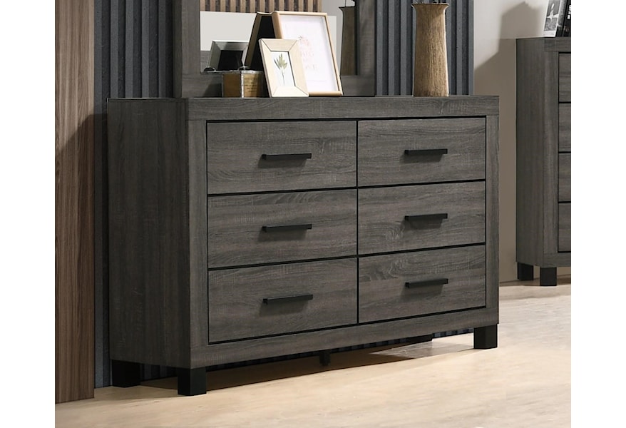 Lifestyle C8321a C8321adres 6 Drawer Dresser Furniture Fair