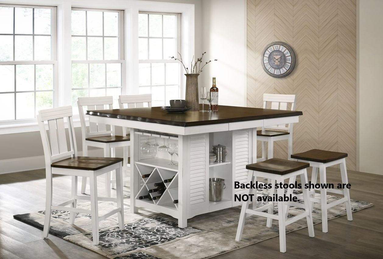 pub chairs and table