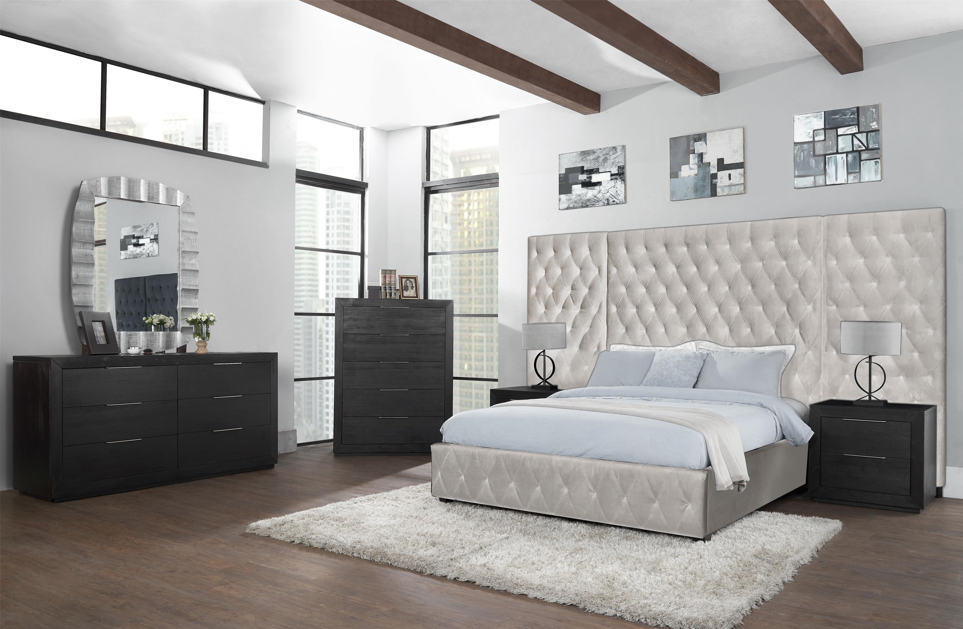 Lifestyle C9207a C9207aking King Upholstered Wall Bed Furniture