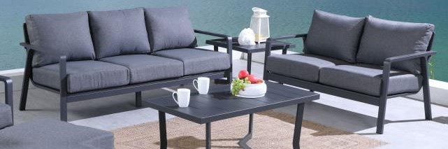 Lifestyle Cod827 Cod8272pc Black Patio 2 Piece Conversation Set