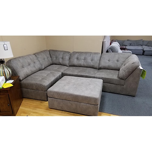 Lifestyle U9377 Casual Sectional Sofa Rife S Home Furniture Lifestyle U9377 Casual Sectional Sofa