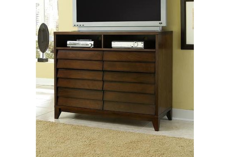 Ligna Furniture Canali 6 Drawer Entertainment Console