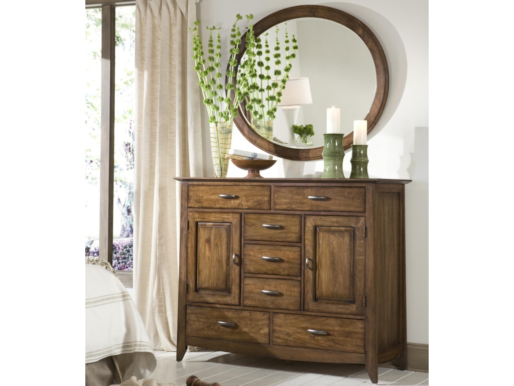 Linwood Furniture Baisley ParkDressing Chest with Oval Mirror