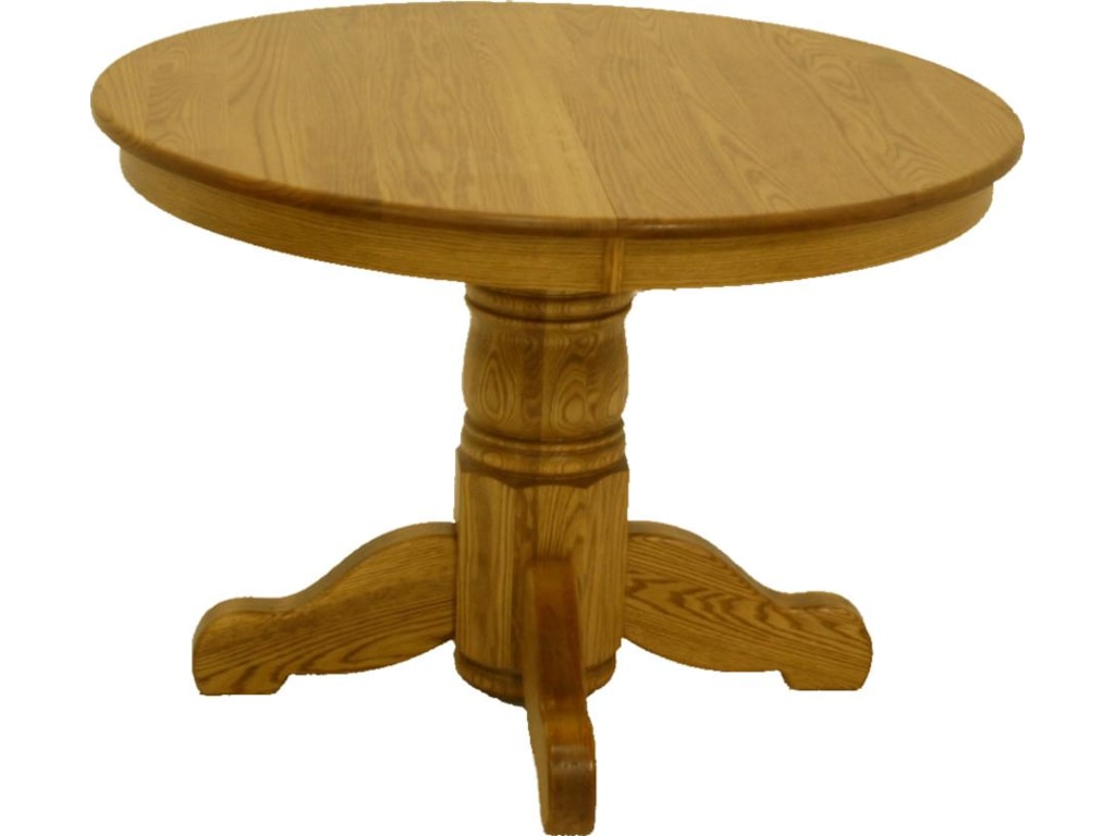 L J Gascho Furniture Oak Ridge 42 Inch Round Solid Pedestal L J Gascho Furniture Oak Ridge 42 Inch Round Solid Pedestal Table Chair Set John V Schultz Dining 5 Piece