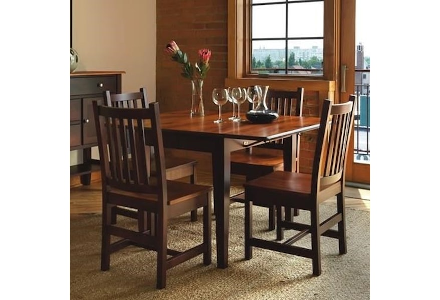 Saber Solid Maple Drop Leaf Table Chair Set Morris Home Solid Maple Drop Leaf Table Chair Set