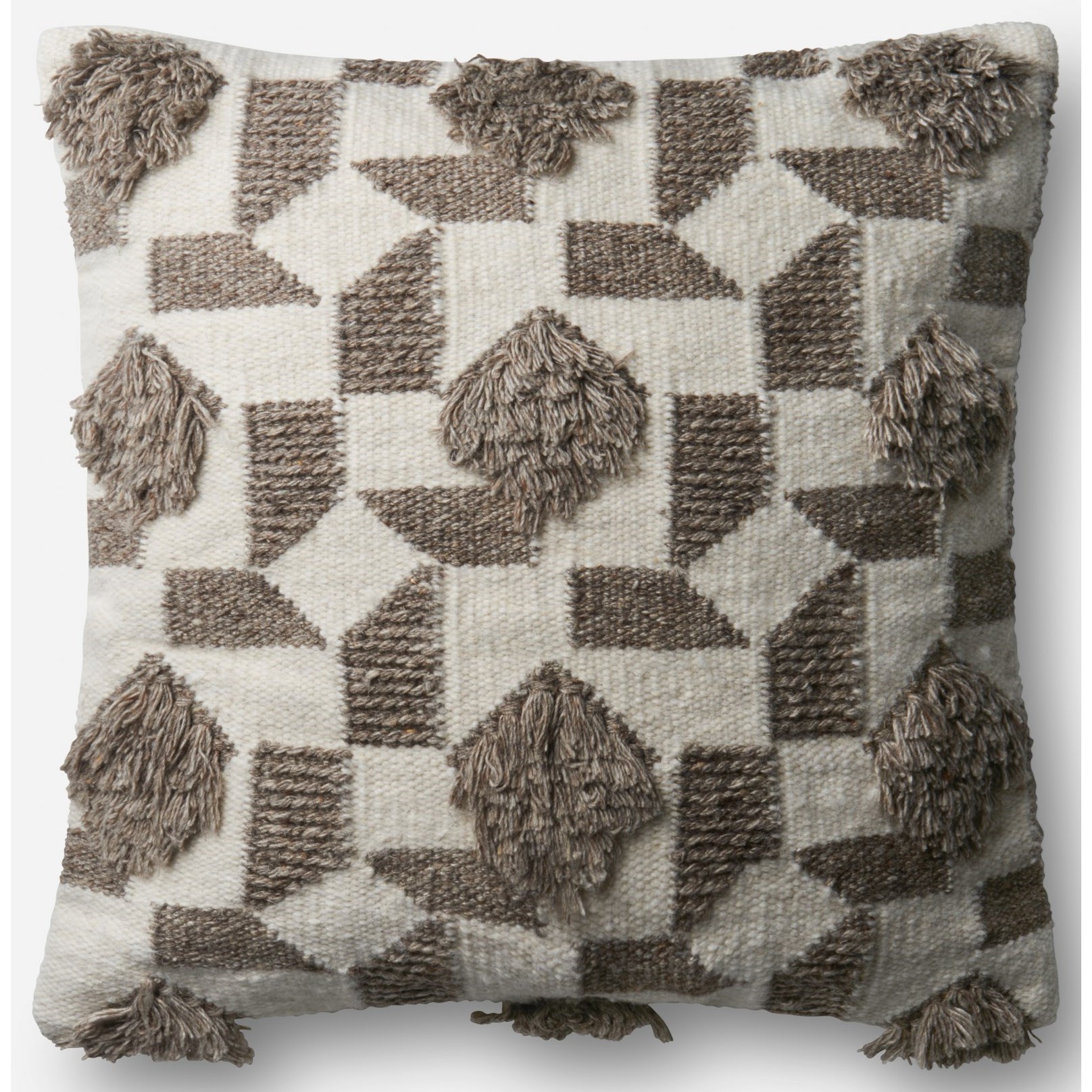 Loloi Rugs Indoor Outdoor Pillows 22 X 22 Brown Natural Pillow Cover Only Belfort Furniture Throw Pillows