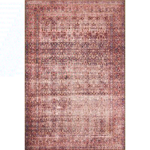 Loloi Rugs Loren 2 3 X 9 Eggplant Crimson Area Rug Howell Loloi Rugs Loren 2 3