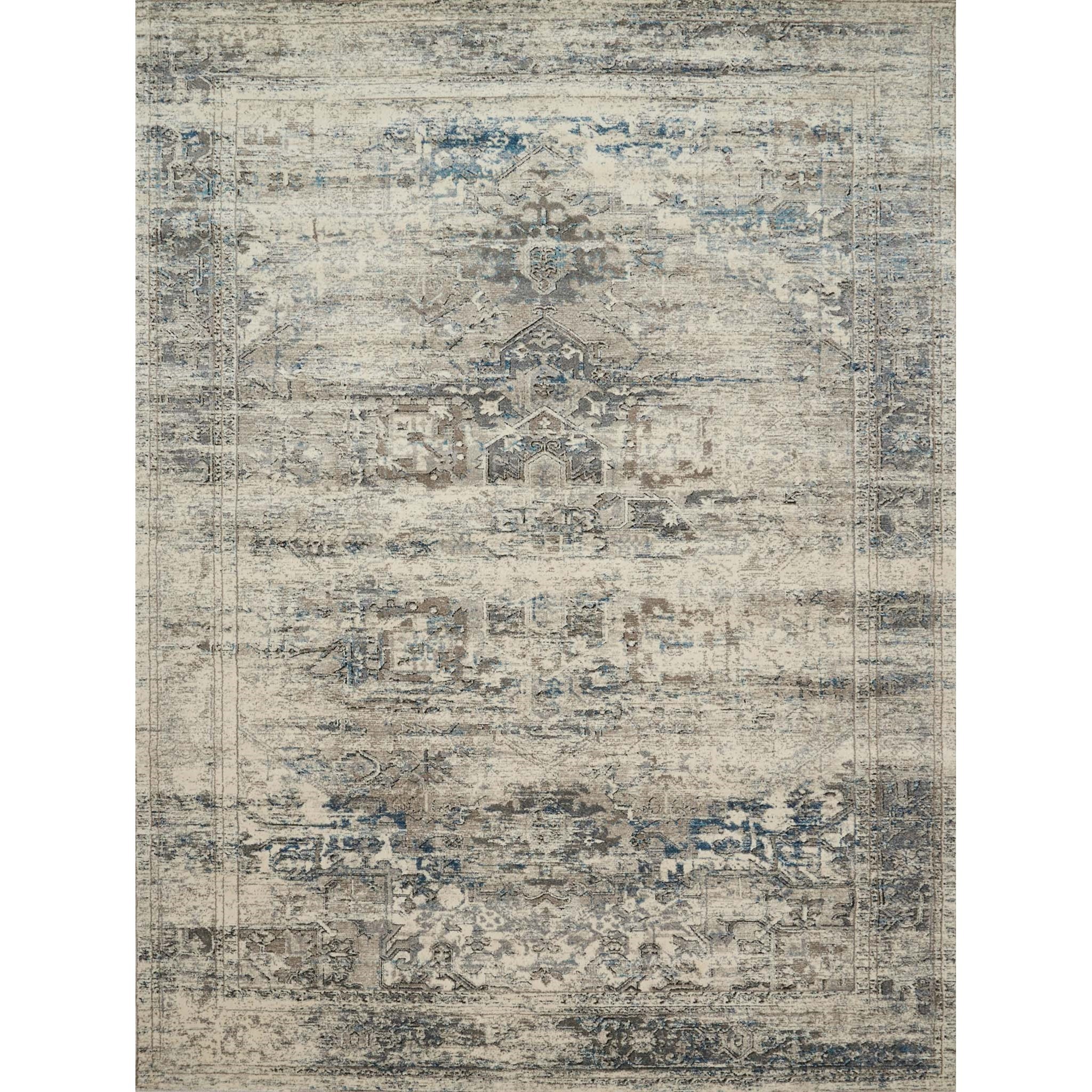 3'-7" X 5'-7" Taupe / Ivory Area Rug