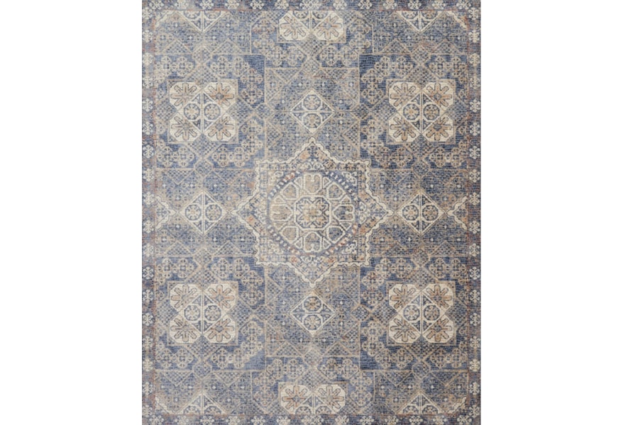 Loloi Rugs Porcia 9 6 X 12 Blue Area Rug Pedigo Furniture Loloi Rugs Porcia 9 6 X 12 Blue