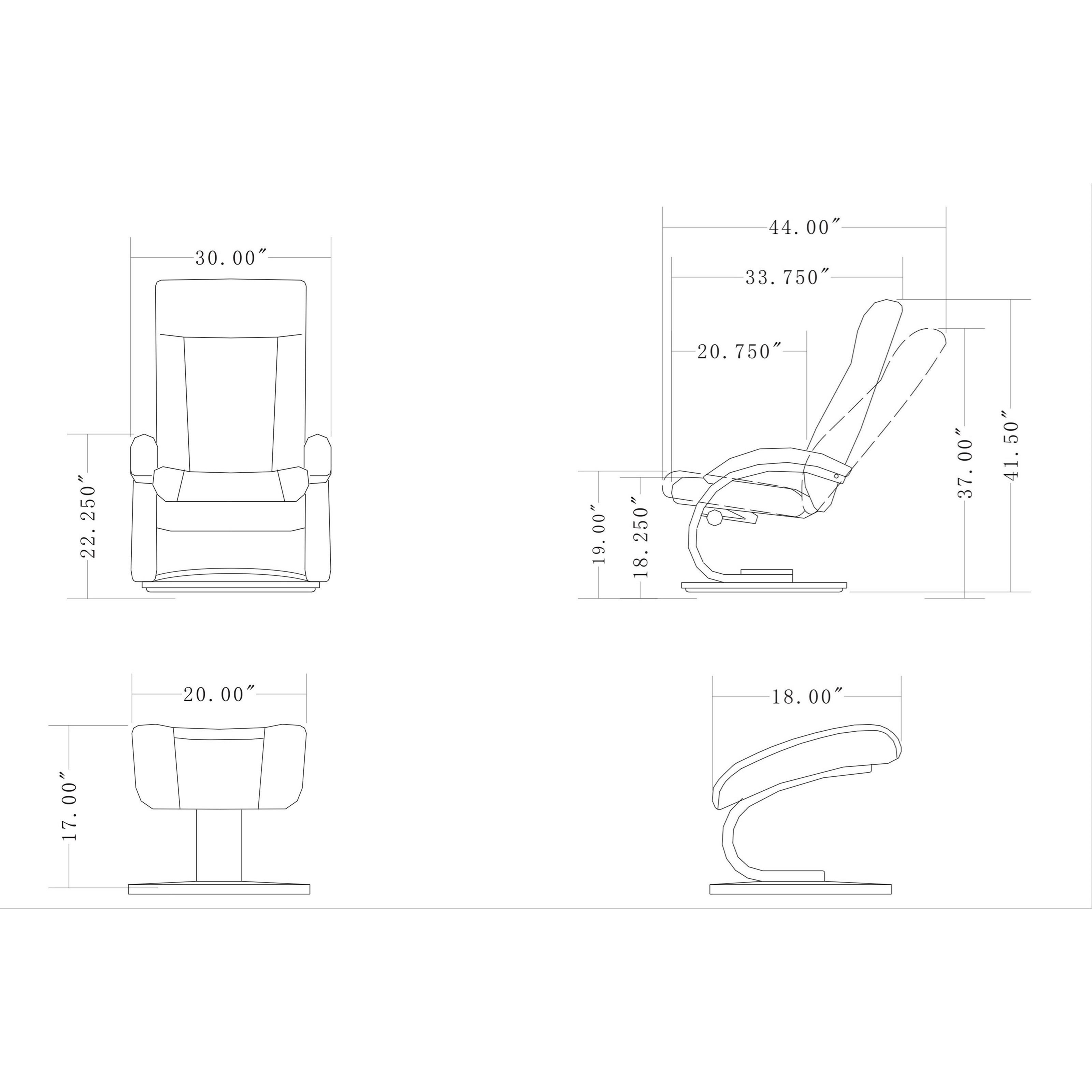 Mac Motion Chairs Hamilton Contemporary Relax R Recliner And Ottoman With Pillow Jacksonville Furniture Mart Reclining Chair Ottoman Sets