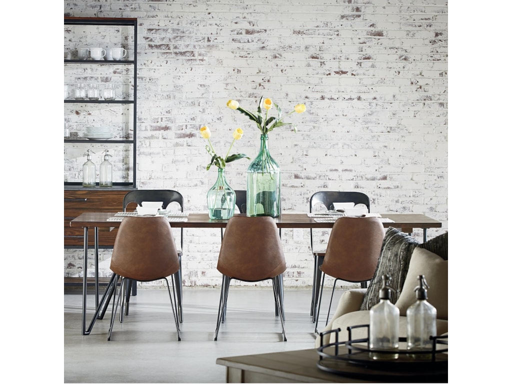 Magnolia Home By Joanna Gaines Boho 7 Piece Table And Chair Set With Magnolia Home By Joanna Gaines Boho 7 Piece Table And Chair Set With Metal Hairpin Legs
