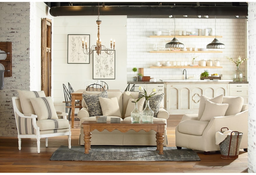 Magnolia Home By Joanna Gaines Farmhouse Scalloped Coffee Table