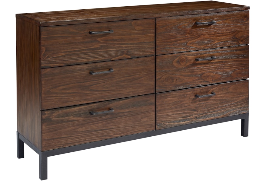 Magnolia Home By Joanna Gaines Industrial Six Drawer Dresser With
