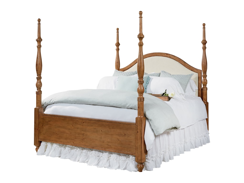 Magnolia Home By Joanna Gaines Primitive Queen Camelback Poster Bed Magnolia Home By Joanna Gaines Primitivequeen Poster Bed With Upholstered Headboard