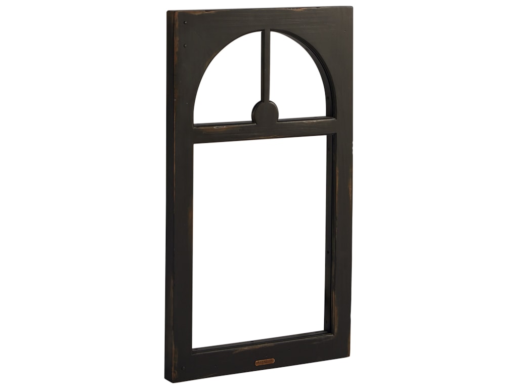 Accent elements circulaire pediment frame with chimney finish by magnolia home by joanna gaines at knight furniture mattress